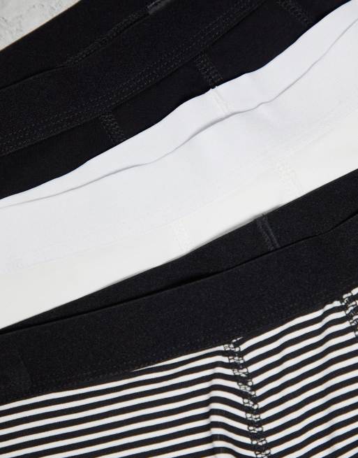ASOS DESIGN - Set van 3 boxershorts met streepjes in verschillende kleuren, 4 van 4