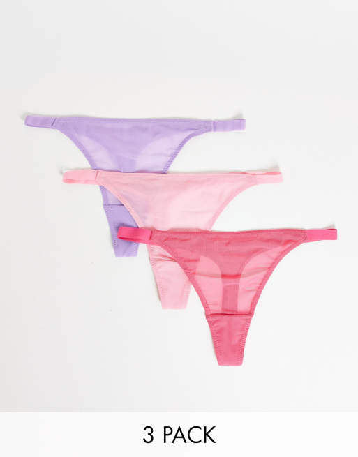ASOS DESIGN - Set van 3 mesh strings