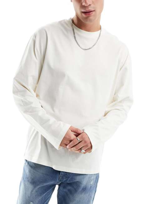 ASOS DESIGN - Set van 3 oversized T-shirts met lange mouwen in meerdere kleuren , 2 van 4