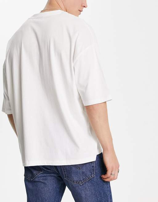 ASOS DESIGN - Set van 3 oversized t-shirts met ronde hals in wit, beige en bruin, 4 van 4