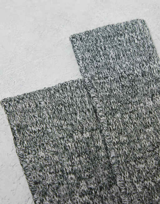 ASOS DESIGN - Set van 3 paar sokken in donkergroen en gebroken wit, 3 van 4