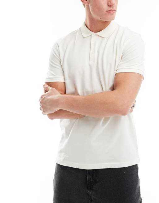 ASOS DESIGN - Set van 3 piqué polo's in verschillende kleuren, 3 van 4