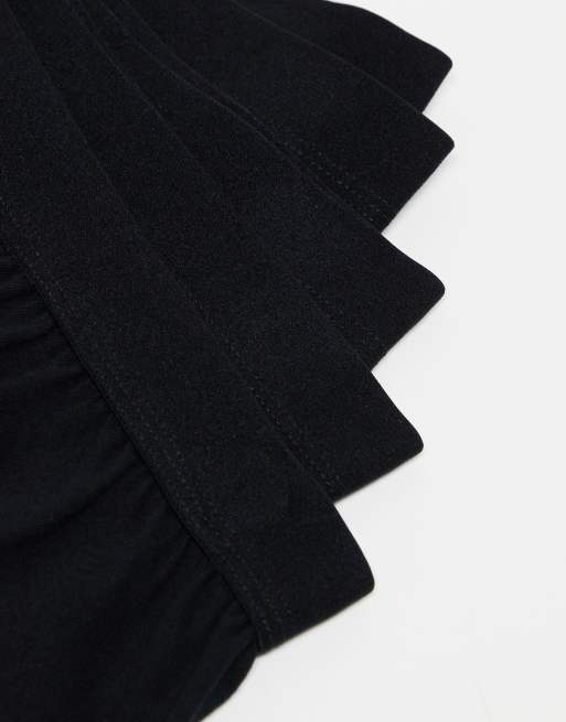 ASOS DESIGN - Set van 5 boxershorts in zwart, 4 van 4