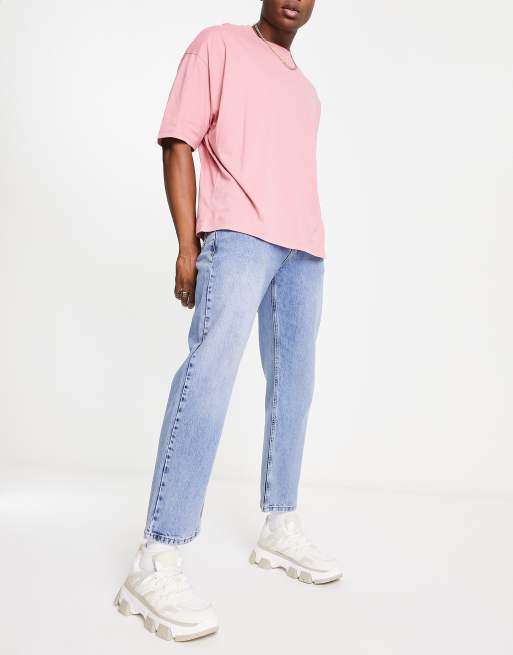 ASOS DESIGN - Set van 5 oversized t-shirts met ronde hals in verschillende kleuren, 4 van 4