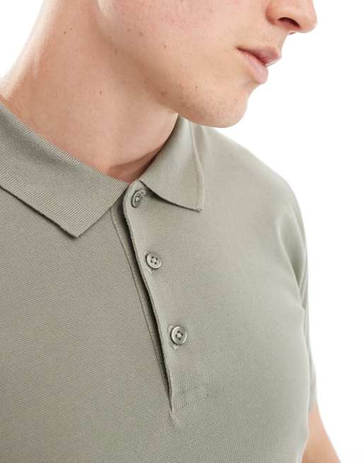 ASOS DESIGN - Set van 5 piqué polo's in verschillende kleuren, 3 van 4