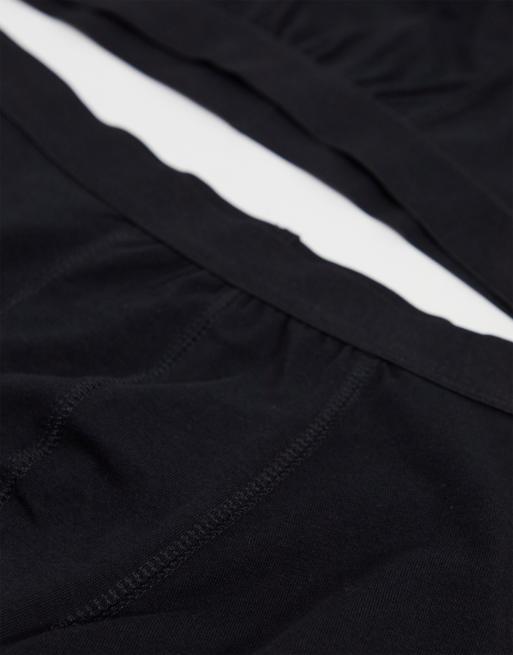 ASOS DESIGN - Set van 7 boxershorts van katoenmix in zwart - BLACK, 4 van 4