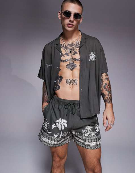 ASOS DESIGN set with summer graphic in green - view 1