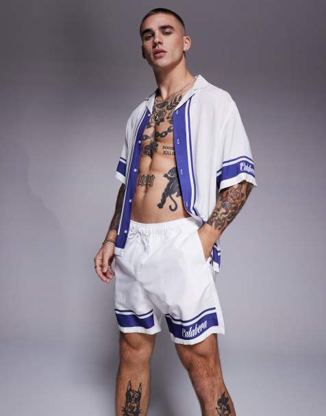 ASOS DESIGN set with text graphic in white - view 1