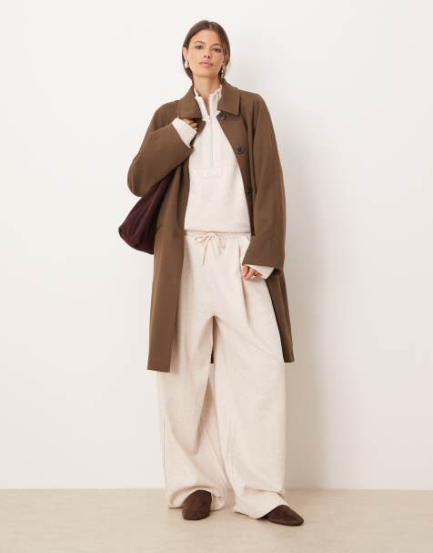 ASOS DESIGN set with waffle panel detail in oatmeal - view 1