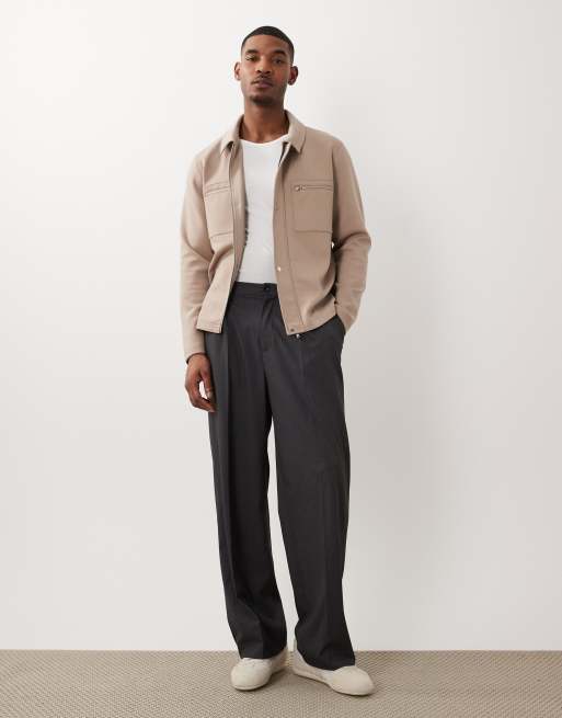 ASOS DESIGN - Shacket met borstzakken in beige, 2 van 5