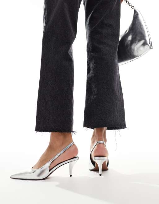Escarpin argenté asos sales