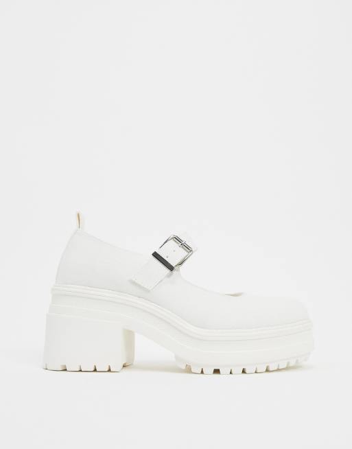 Platform mary janes white new arrivals