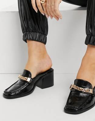 loafer mule heel