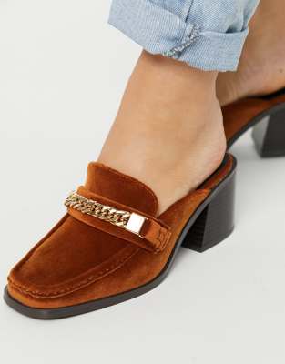 loafer mule heel