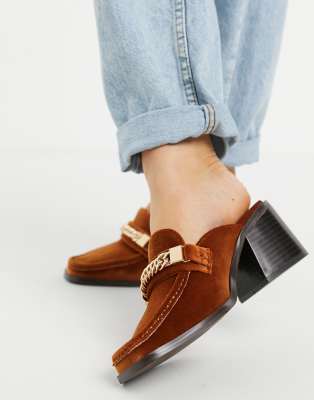 loafer mules heels