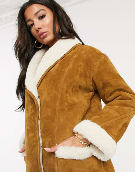 Designer on sale sheepskin coat