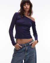 & Other Stories structured heavyweight jersey pull-on pants with flare leg in black