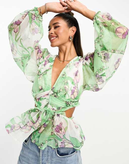 Sheer blouse asos online