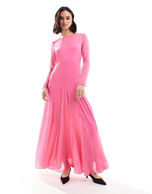 tent dress formal PourVous Tent Line Party Dress Invitation Seven-Quarter Sleeve & Long main image 0