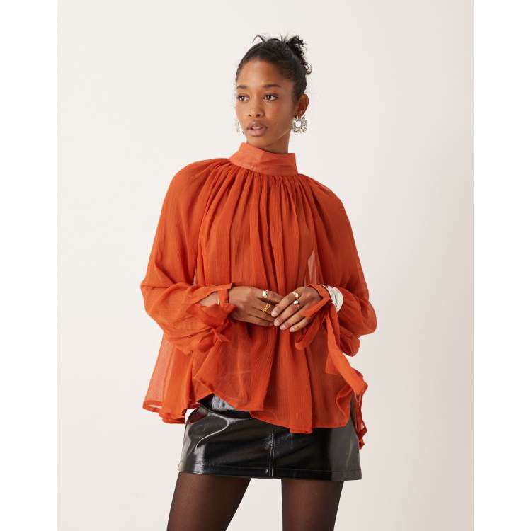 Sheer blouse asos online