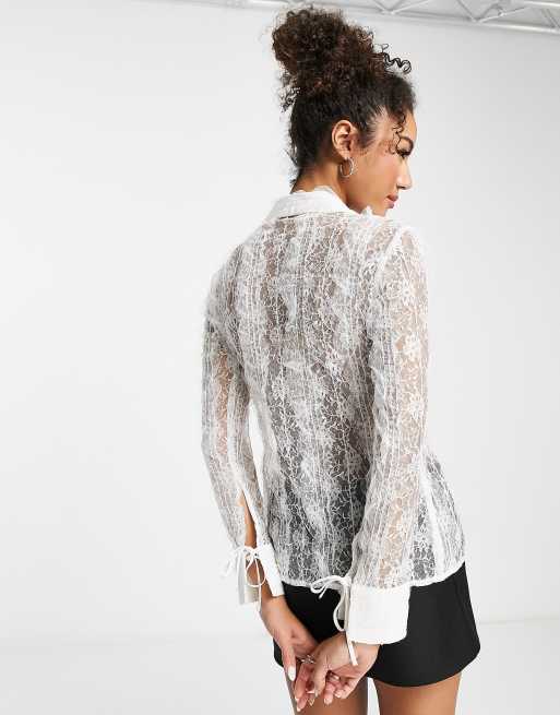 Asos store lace blouse