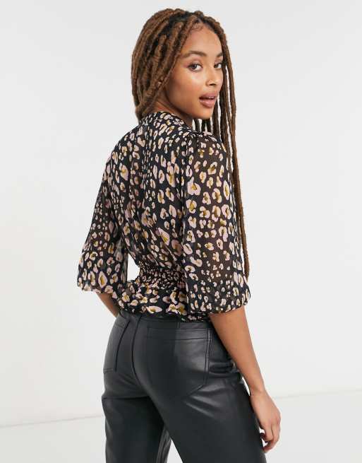 Asos animal hot sale print top