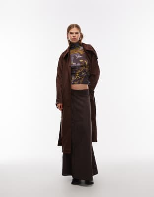Asos Design Sheer Paisley Turtleneck Long Sleeve Top In Multi