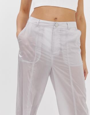sheer cargo pants
