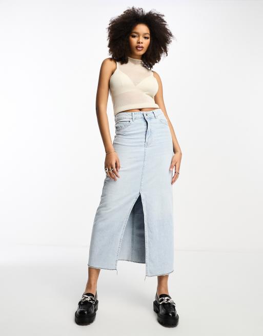 ASOS DESIGN sheer sleeveless top with high neck in cream | ASOS