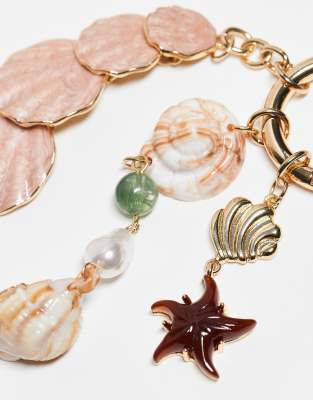 Asos Design Shell Bag Charm