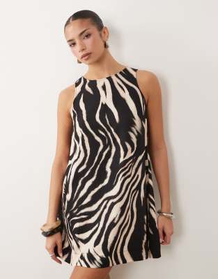 Asos Design Shift Mini Dress In Black