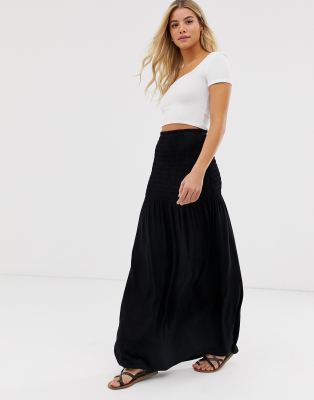 asos black maxi