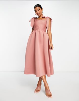 Rose trumpet dress on sale asos