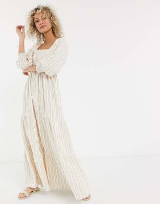 asos stripe maxi dress