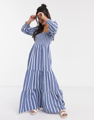 maxi dress stripe