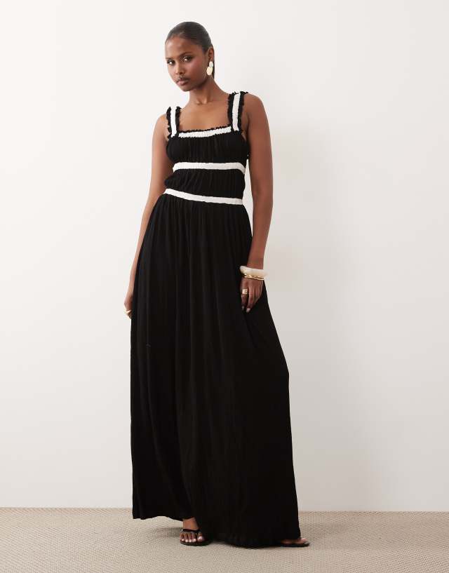 ASOS Design - Midi Dress - Women - Viscose/Polyester/Spandex - 4 US
