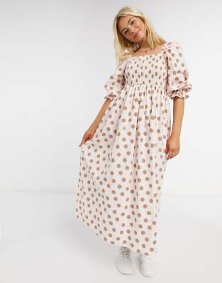 asos cotton maxi dress