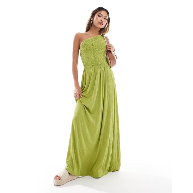 ワンピース coyseio necklacedress ashgreen SLY | OPEN SHOULDER CUT ショートワンピース (ワンピース(ミニ