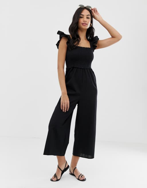 Frill cheap sleeve jumpsuit