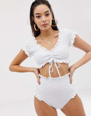 white bikini asos