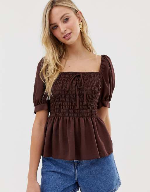 Square neck cheap top asos