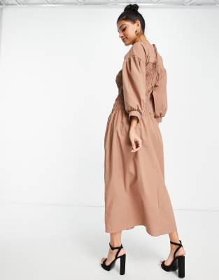 asos high neck midi dress