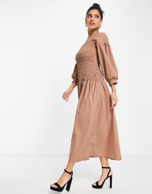 asos high neck midi dress