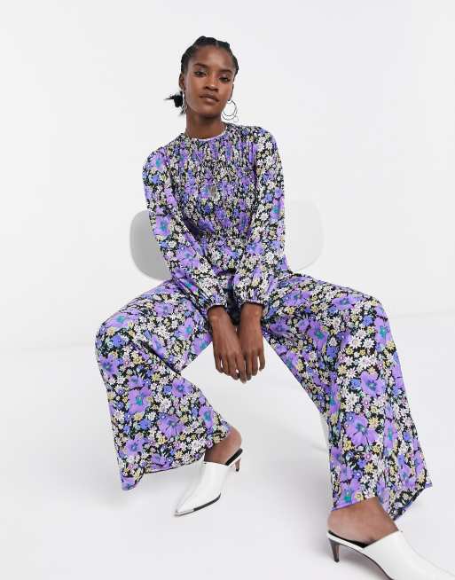 Floral best sale jumpsuit asos