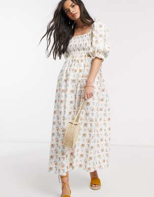 floral maxi dress asos