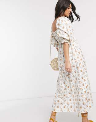 asos floral maxi