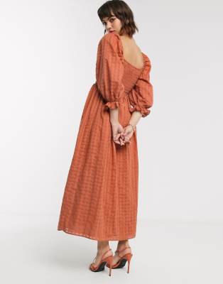 rust maxi dress uk