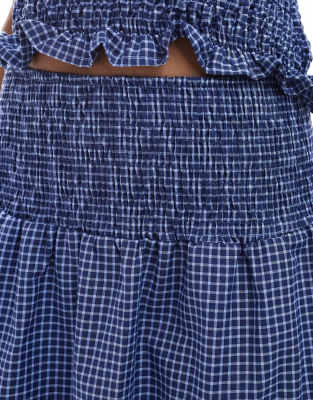 Asos Design Shirred Maxi Skirt