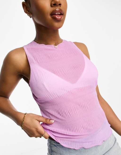 BRAND UNIQUE, Lilac Women's Tank Top