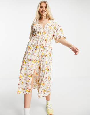 asos cream dress